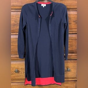 𝅺Crown & Ivy Button Cardigan  Colorblock Sweater XS